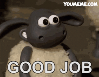 Good Job Meme Shaun The Sheep Double Thumbs Up GIF
