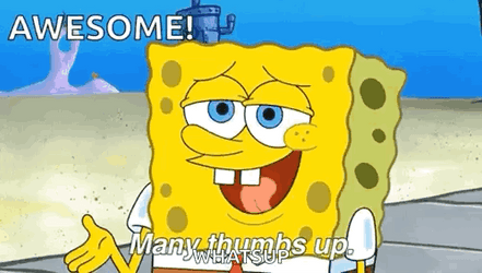 Good Job Meme Spongebob Many Thumbs Up GIF