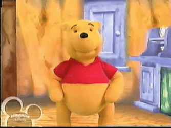 Good Looking Winnie The Pooh Touching Toes Morning Exercise GIF