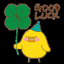 Good Luck Duck Clover Cartoon