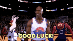 Good Luck Michael Jordan Space Jam GIF