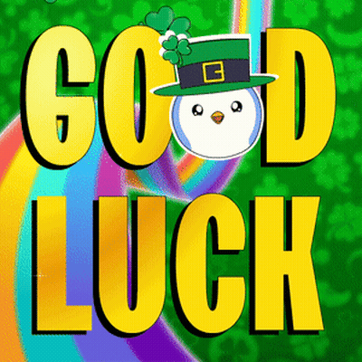 Good Luck Poster Snowman In Leprechaun Hat GIF