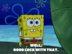 Good Luck With That SpongeBob GIF
