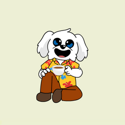Good Monday Doggo With Coffee GIF