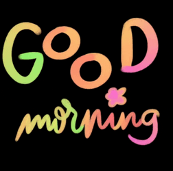 Good Monday Rainbow Text GIF
