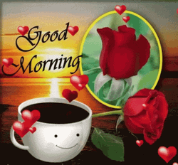 Good Morning Animated Happy Cup GIF