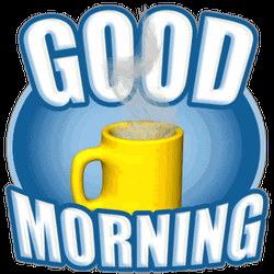 Good Morning Animated Yellow Cup GIF