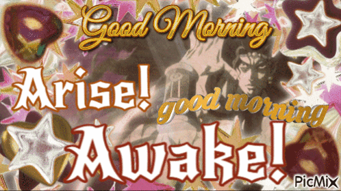 Good Morning Arise Wake Poster GIF