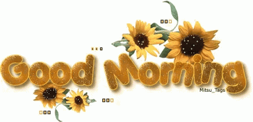 Good Morning August Sunflowers GIF