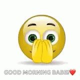 Good Morning Babe Emoji GIF