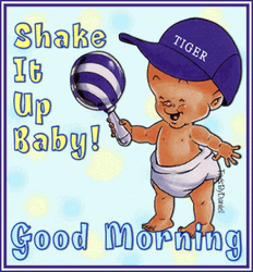 Good Morning Baby Playing Ring Bell GIF