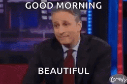 Good Morning Beautiful Heart Eyes GIF