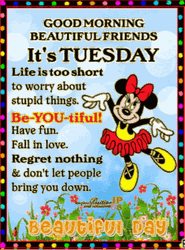 Good Morning Beautiful Thankful Tuesday GIF