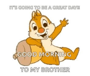 Good Morning Brother Dale Chipmunk Waving GIF