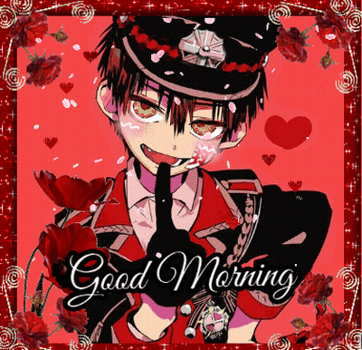 Good Morning Card With Boy GIF