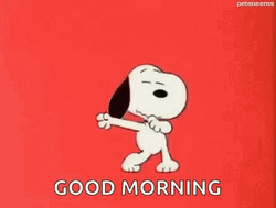 Good Morning Cartoon Snoopy