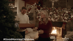 Good Morning Christmas Tree GIF
