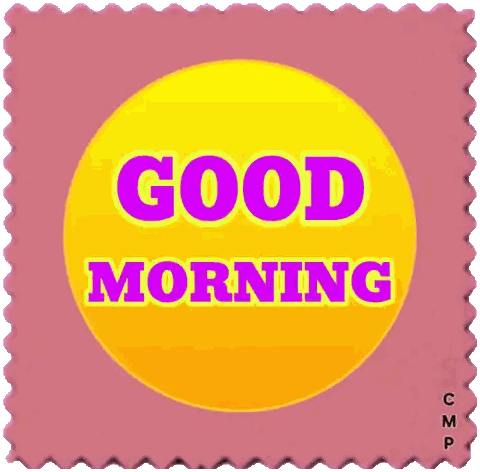 Good Morning Circle Sticker