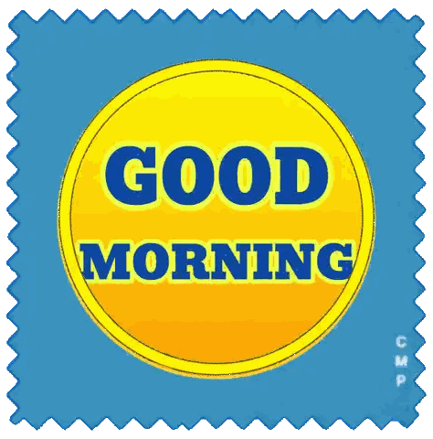 Good Morning Circle Sticker
