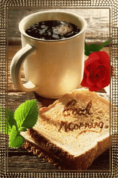 Good Morning Coffee And Bread GIF