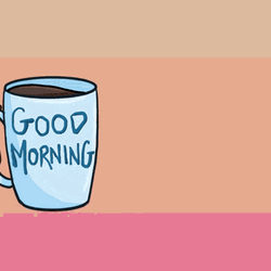 Good Morning Coffee Animation GIF