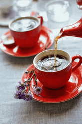 Good Morning Coffee With Flower GIF