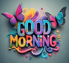 Good Morning Colorful Meme GIF