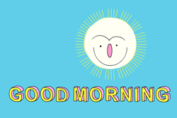 Good Morning Cute Smiling Sun GIF