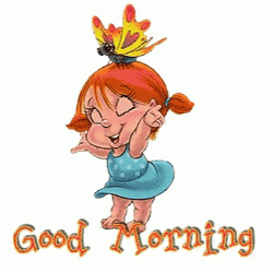 Good Morning Daughter Cute Cartoon GIF