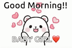 Good Morning Daughter Milk & Hearts GIF