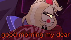 Good Morning Dear Alastor Hazbin Hotel GIF