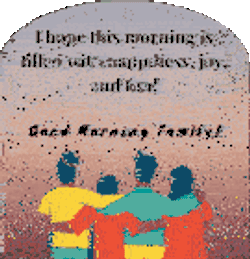 Good Morning Family Sticker GIF
