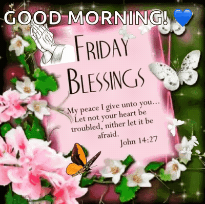 Good Morning Flowers And Butterflies GIF