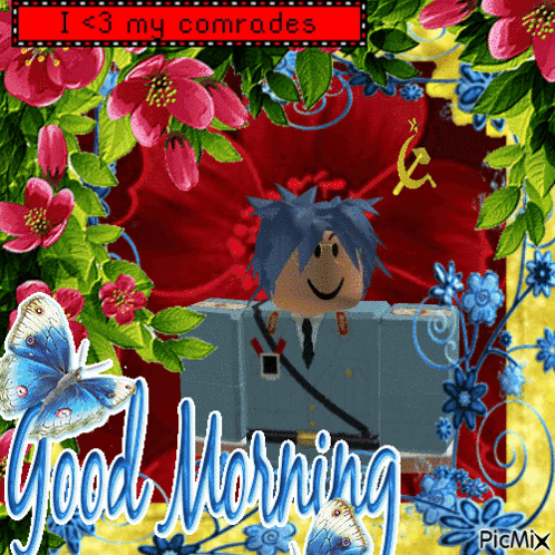 Good Morning Flowers And Butterflies GIF