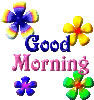 Good Morning Flowers Sticker