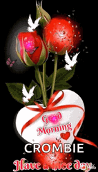 Good Morning Flowers Roses And Hearts Explosion GIF