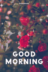 Good Morning Flowers Sparkling Rose Bush GIF