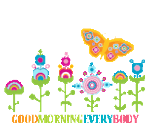 Good Morning Flowers Sticker GIF