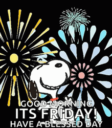 Good Morning Friday Snoopy Yaaay Fireworks