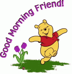 Good Morning Friend Pooh GIF
