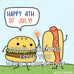 Good Morning Funny Happy 4Th Of July GIF