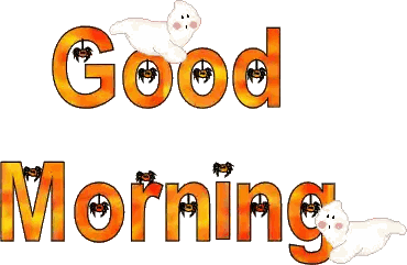 Good Morning Ghosts And Spiders Sticker