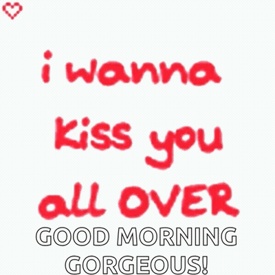 Good Morning Gorgeous Greeting Card With Red Lips GIF