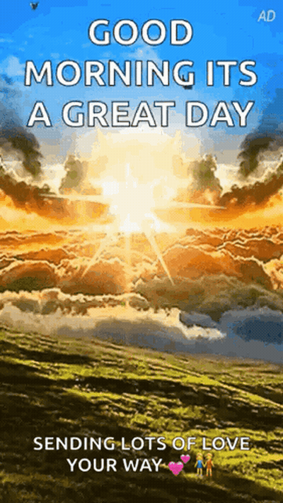 Good Morning Great Day Sending Love GIF