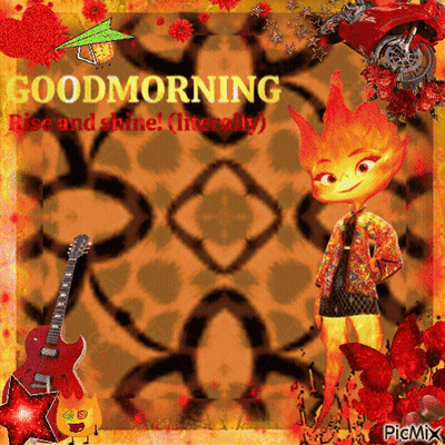 Good Morning Greeting Card Cartoon Character GIF