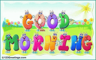Good Morning Greeting Card GIF