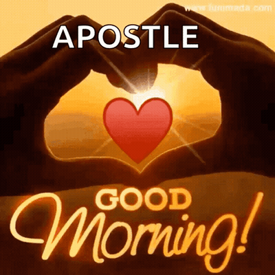 Good Morning Greeting Card With Apostle GIF