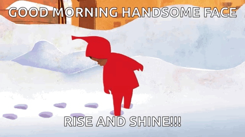 Good Morning Handsome Face Rise And Shine GIF