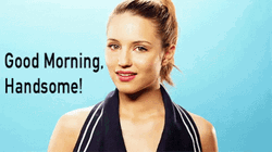 Good Morning Handsome With Dianna Of Glee GIF