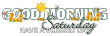 Good Morning Happy Blessed Saturday Sunflower GIF